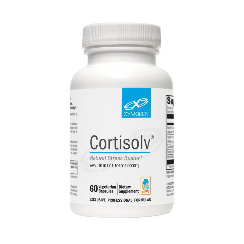 [Australia] - XYMOGEN Cortisolv - Ashwagandha Supplement with Banaba Leaf Extract, L-Theanine, Maral, Magnolia Bark Extract - Supports Healthy Cortisol Levels, Energy, Relaxation and Mental Clarity (60 Capsules) 60 Count (Pack of 1) 