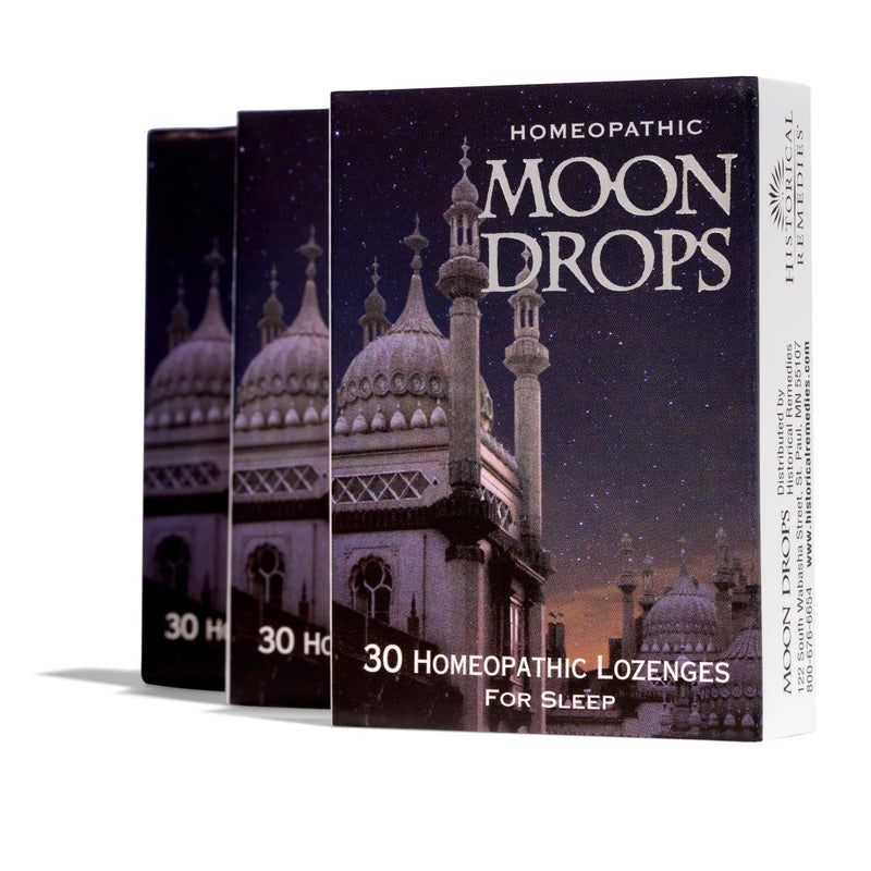 [Australia] - Moon Drops Sleep Aid Lozenges (3 Pack) | Homeopathic Vanilla Flavor Supplement, Non-Habit Forming Vegan Gluten-Free Sleep Support Including Coffea Cruda 12X 30 Count (Pack of 3) 