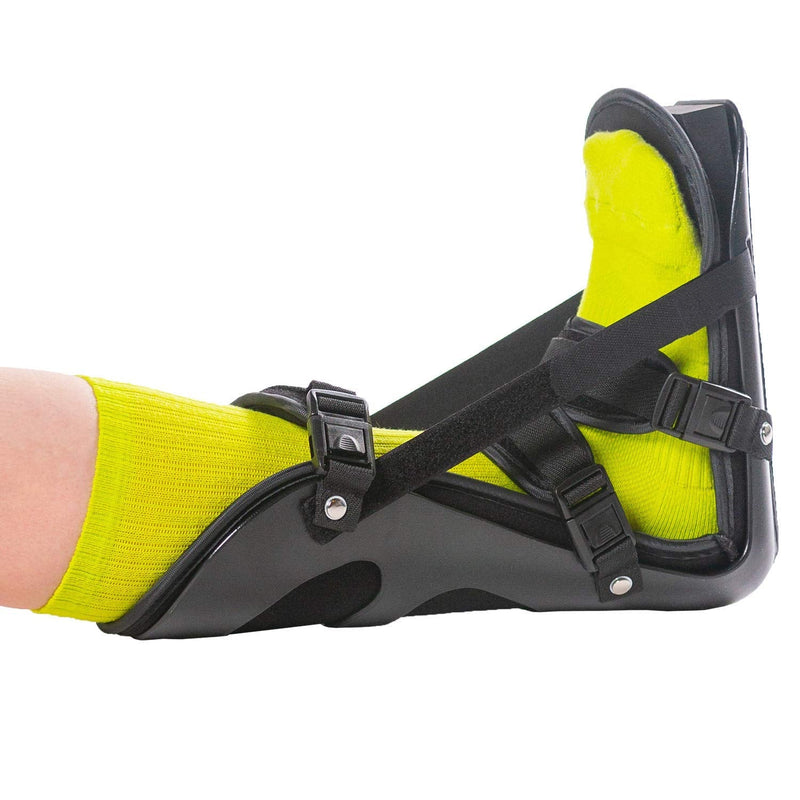 [Australia] - BraceAbility Sleeping Stretch Boot - Plantar Fasciitis Night Foot Splint Adjustable Achilles Tendonitis Brace for Fascia, Tendon and Calf Stretching, Heel and Bone Spur, Arch Pain Treatment (Medium) Medium 