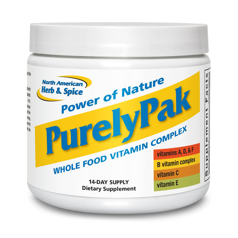 NORTH AMERICAN HERB & SPICE Purely Pak - Whole Food Vitamin Supplement Plan - Vitamin A, B Complex, C, D, E & Omega 3-6-9 - Easily Absorbable - Non-GMO - 14-Day Supply 14 Count (Pack of 1)
