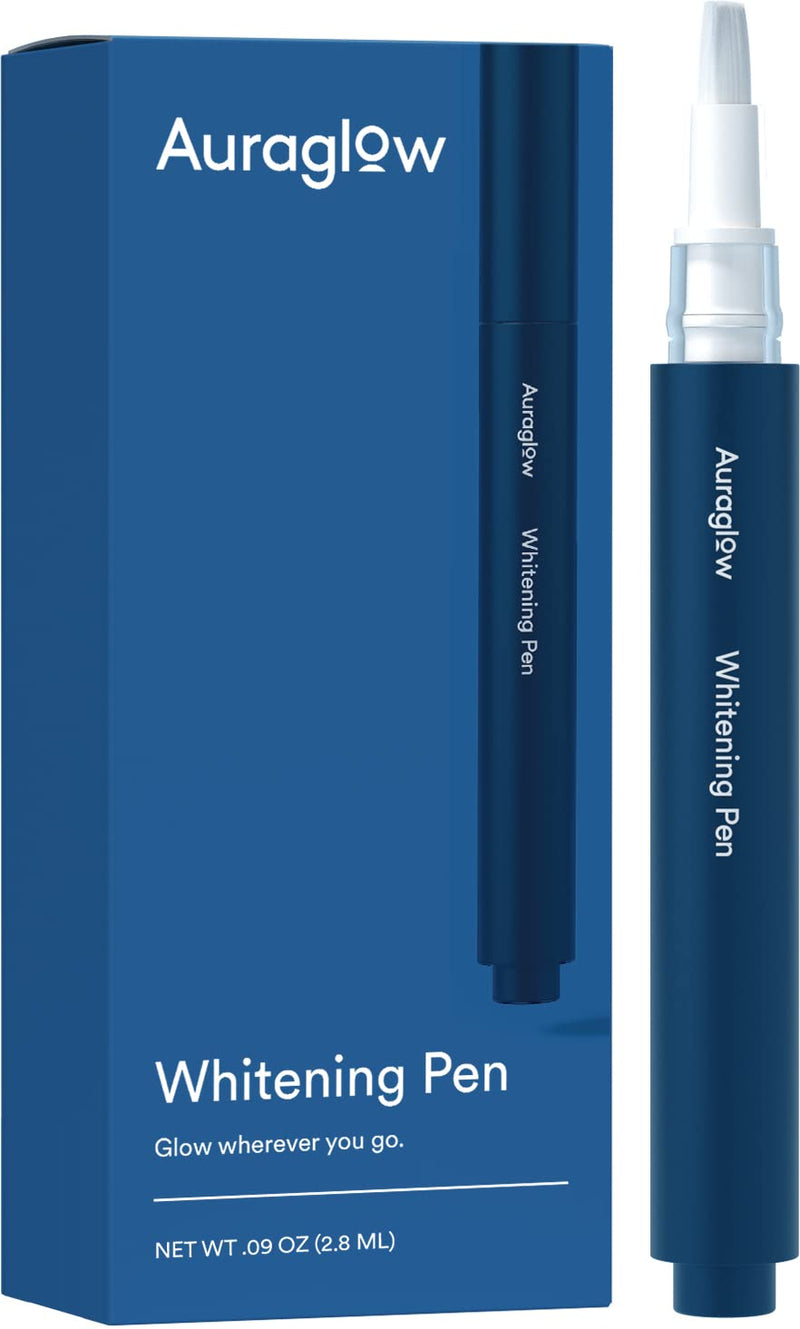 [Australia] - Auraglow Teeth Whitening Pen, Overnight Teeth Whitening Pen, 35% Carbamide Peroxide, 20+ Whitening Treatments, No Sensitivity, 2.8mL 