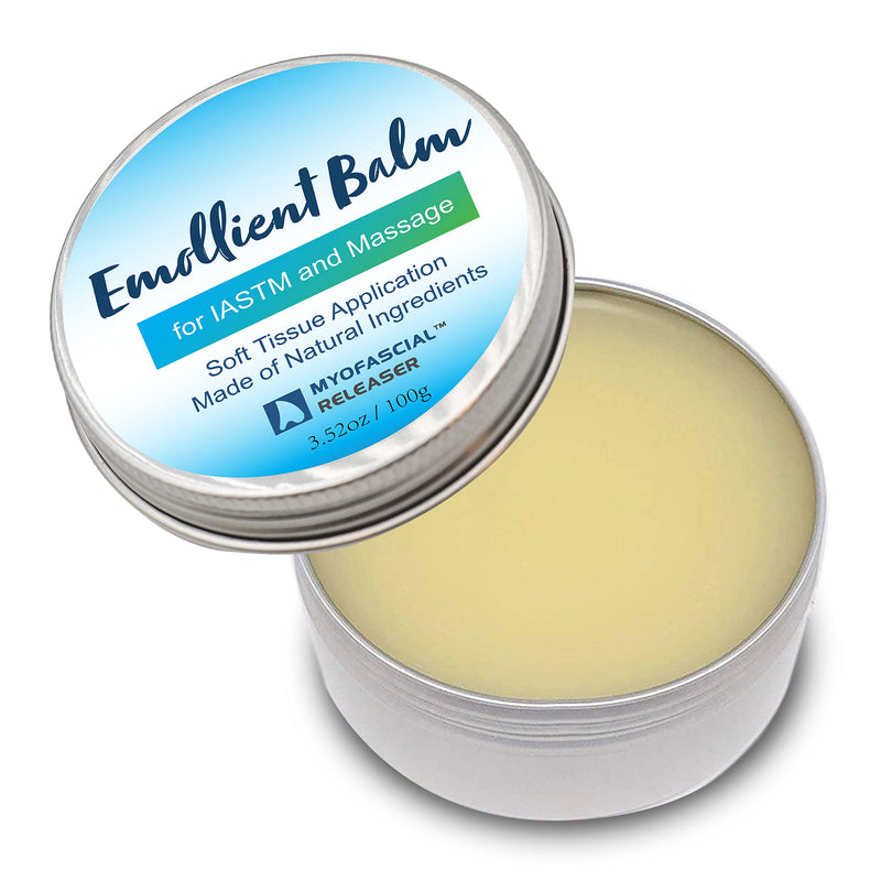 [Australia] - Massage Tools Emollient Balm - Natural Essential Massage Oil - Myofascial Release Tool Massage Cream for Massage Therapy - IASTM Tool Muscle Rub Ultra Strength - Gua Sha Tool Partner for Body (100g) 100g 