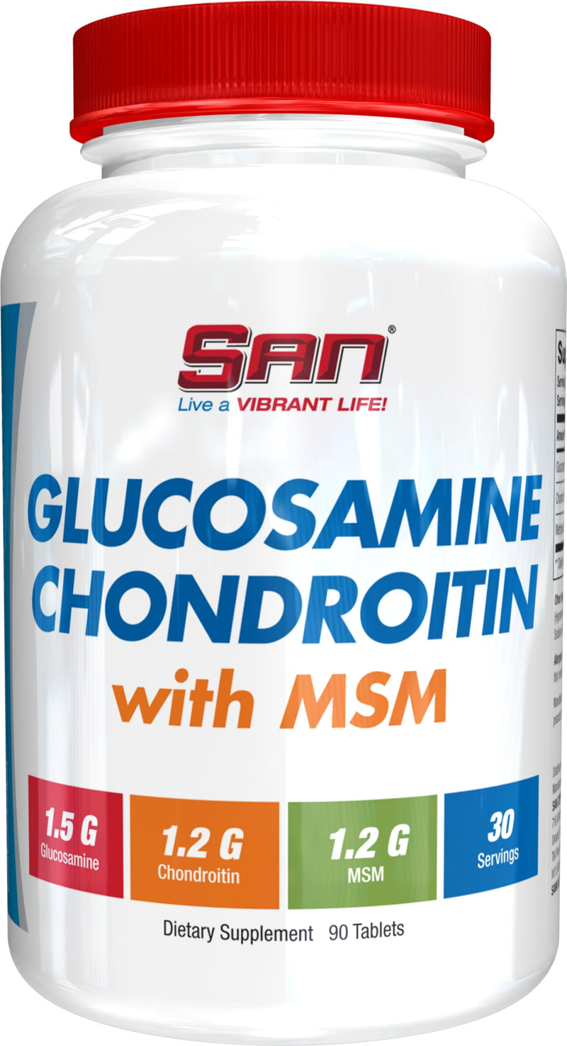 [Australia] - SAN Nutrition Premium Glucosamine Chondroitin with MSM Complex for Joint Support - Natural Formula for Healthy Joints and Mobility. 30 Servings 