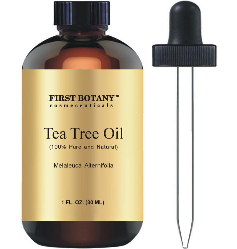 [Australia] - First Botany, 100% Pure Australian Tea Tree Essential Oil with high conc. of Terpinen - A Known Solution to Help in Fighting Acne, Toenail Issues, Dandruff. (1 fl oz) 1 Fl Oz (Pack of 1) 