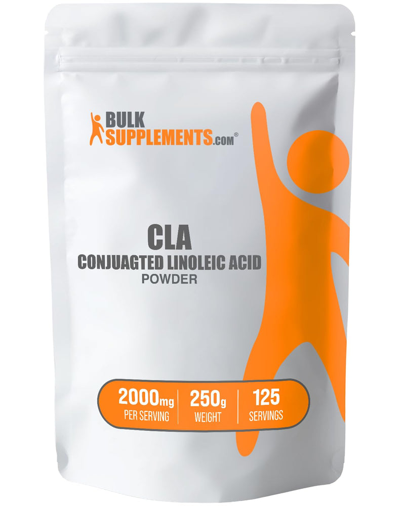 [Australia] - BulkSupplements.com Conjugated Linoleic Acid Powder - CLA Conjugated Linoleic Acid, CLA Supplements, CLA Powder - Gluten Free, 2000mg per Serving, 250g (8.8 oz) (Pack of 1) 125 Servings (Pack of 1) 