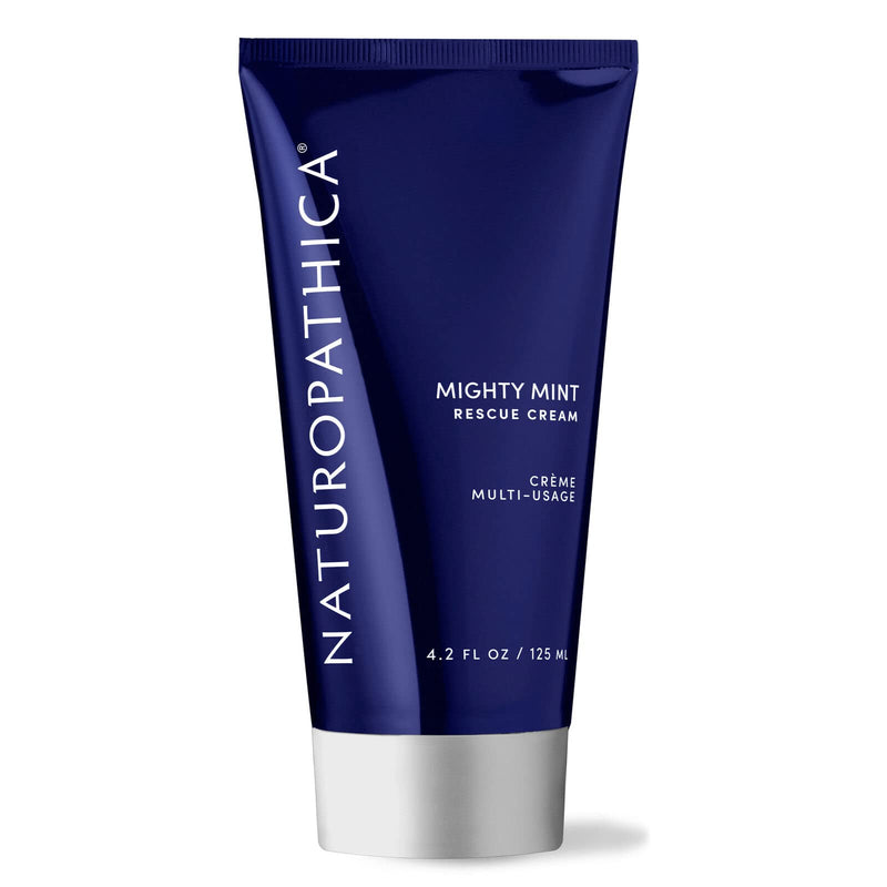 [Australia] - Naturopathica Mighty Mint Rescue Cream, Moisturizing Body Lotion with Peppermint & Menthol to Cool & Revive Skin, Soothing Relief for Sore Muscles, 4.2 fl oz 4.2 Fl Oz (Pack of 1) 