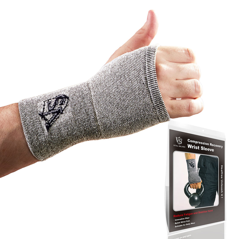 Vital Salveo-Wrist Compression Recovery Carpal Tunnel Hand Sleeve/Brace(Medium) Medium