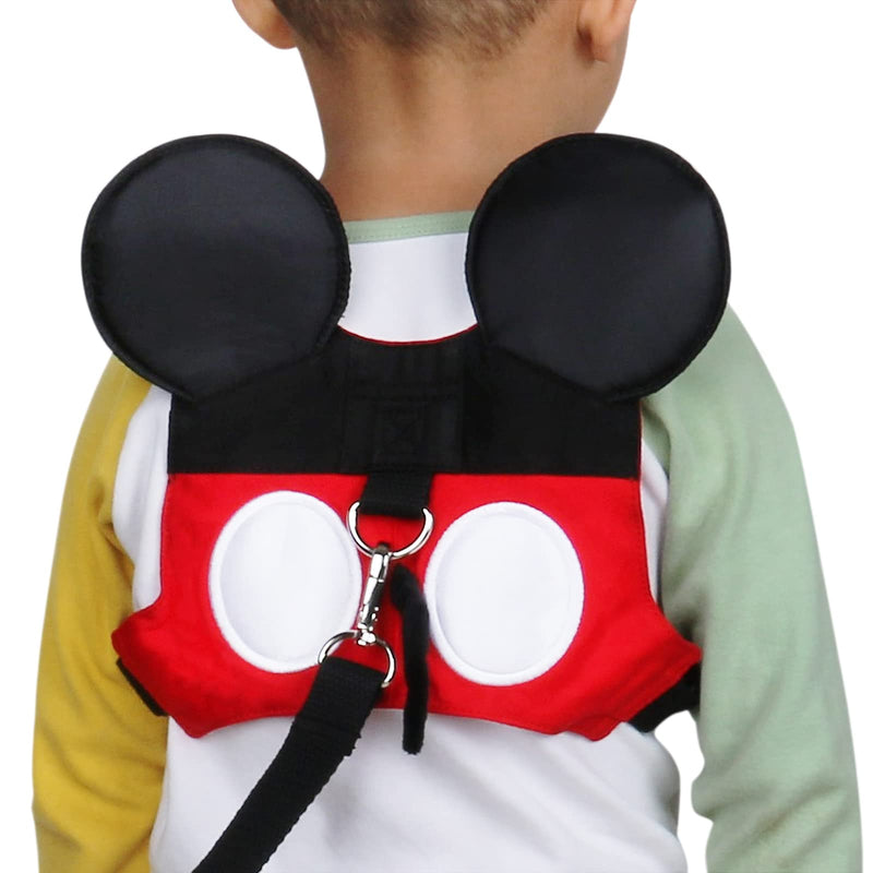 [Australia] - Toddler Leash & Harness, Child Anti Lost Leash Baby Cute Safety Harness Belt Strap Hold Kids Close While Walking For Boys and Girls(Red) 