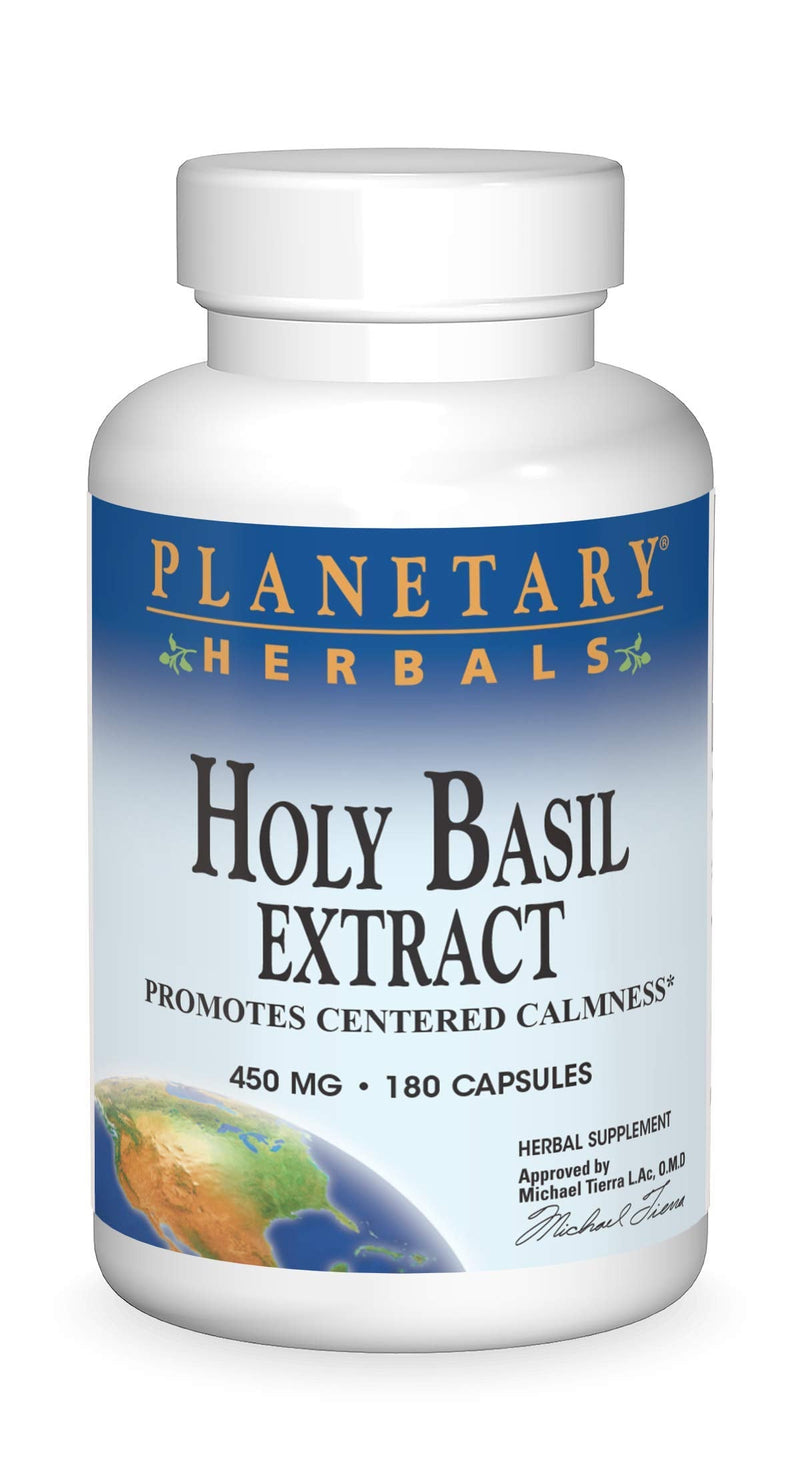 [Australia] - PLANETARY HERBALS Holy Basil Extract, Promotes Centered Calmness, 180 Count 