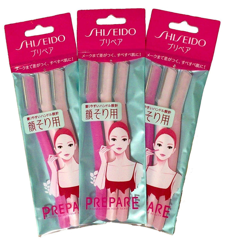 [Australia] - FT Shiseido Facial Razor 3pcs(L) x 3 Pack (total 9 pcs) + Original Oil Blotting Paper Maiko 