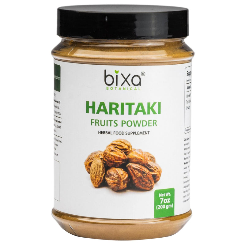 [Australia] - bixa BOTANICAL Haritaki Powder | Terminalia Chebula | 200 Grams / 7 OZ | Ayurvedic Herbal Supplement | Gluten Free, Non-GMO, Steam Treated, Vegan, 100% Pure. 7 Ounce (Pack of 1) 
