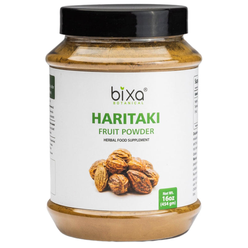 [Australia] - bixa BOTANICAL Haritaki Powder (Terminalia Chebula) 16 Oz / 1 Pound | Supports Proper Digestion | Natural Bowel Cleansing | Pure Herbal Supplement 1 Pound (Pack of 1) 