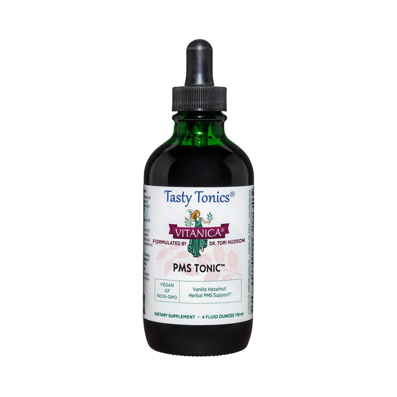 [Australia] - Vitanica PMS Tonic, Premenstrual Support and Relief, Saint Johns Wort, Dong Quai, Chaste Tree Berry, Wild Yam and more, Vegan, 4 Ounce 
