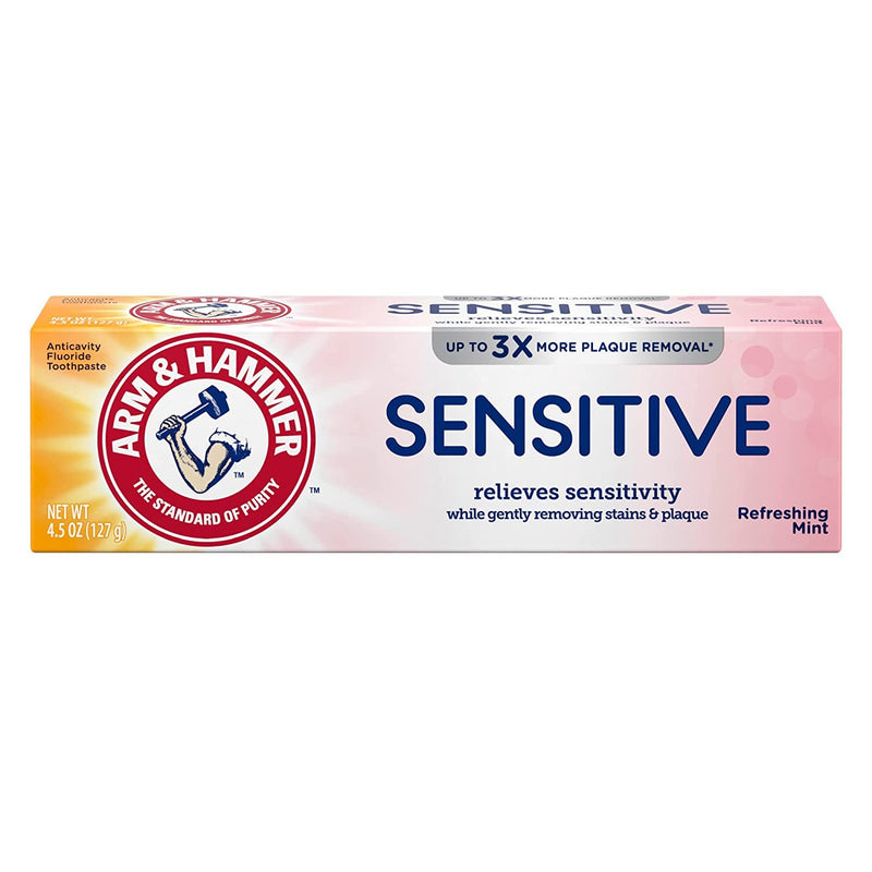 ARM & HAMMER Sensitive Teeth & Gums Toothpaste 4.5 oz (Pack of 10) Mint 4.5 Ounce (Pack of 10)