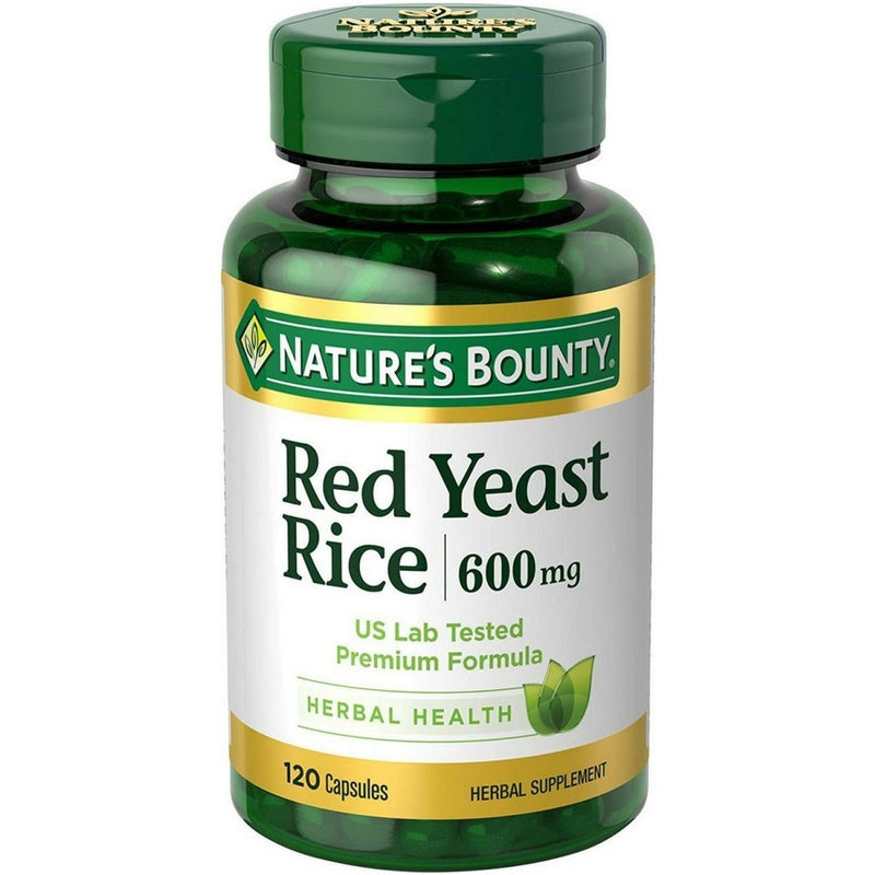 [Australia] - Nature's Bounty Red Yeast Rice 600mg 120 Capsules (Pack of 2) 
