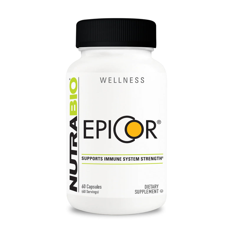 NutraBio Epicor Multi Vitamin, 500mg, 60 Vegetable Capsules | Prebiotic, Antioxidant Support, Independent Lab Tested
