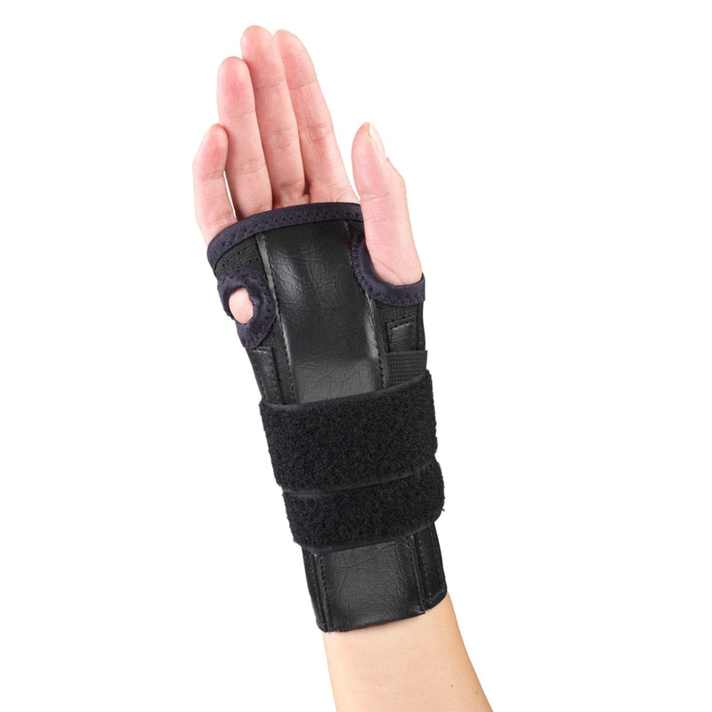 OTC Reversible Wrist Splint, Adjustable Support for Carpal Tunnel, Elastic Glove, Black, X-Large