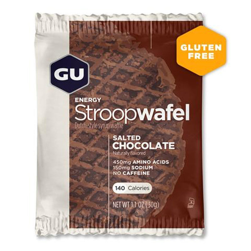 [Australia] - GU Energy Stroopwafel Salted Chocolate Sports Nutrition Waffle, Caffeine-Free, Gluten-Free, and Kosher dairy, On-the-Go Energy for Any Workout, 16 Count 