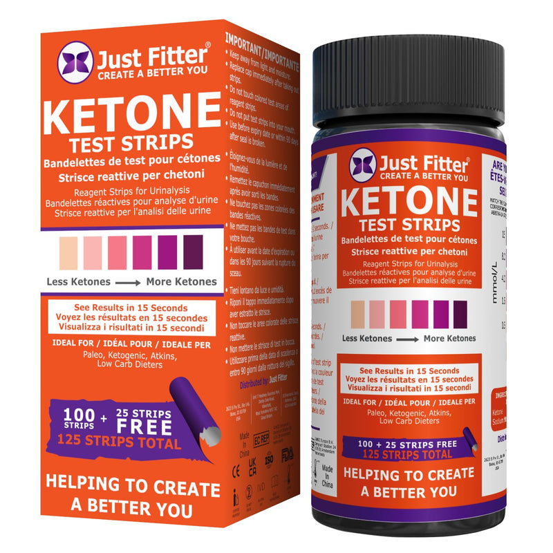 [Australia] - Ketone Keto Urine Test Strips. Look & Feel Fabulous on a Low Carb Ketogenic or HCG Diet. Get Your Body Back! Accurately Measure Your Fat Burning Ketosis Levels. 