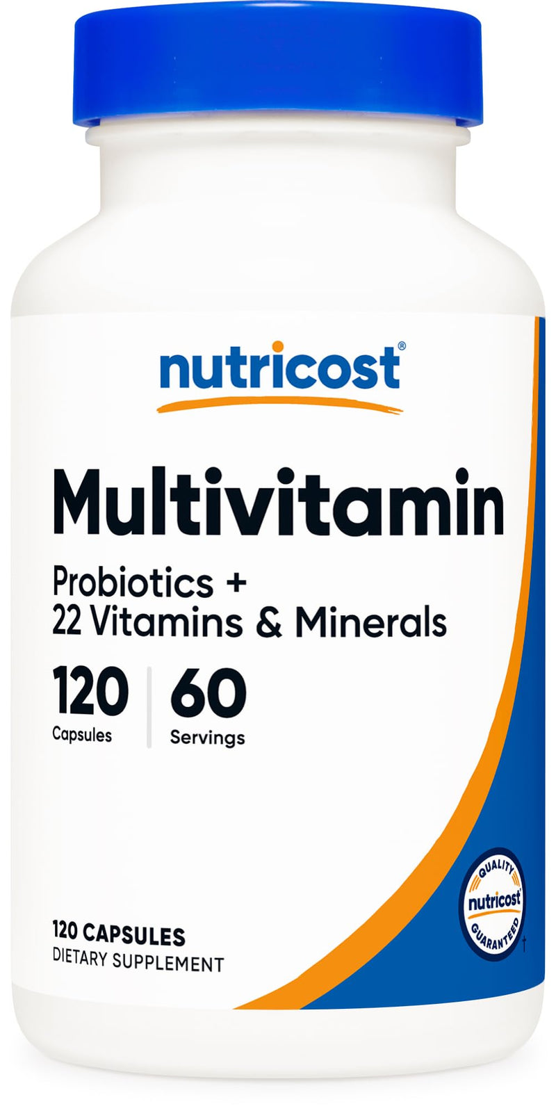 Nutricost Multivitamin with Probiotics 120 Vegetarian Capsules | Packed With Vitamins & Minerals 120 Count (Pack of 1)