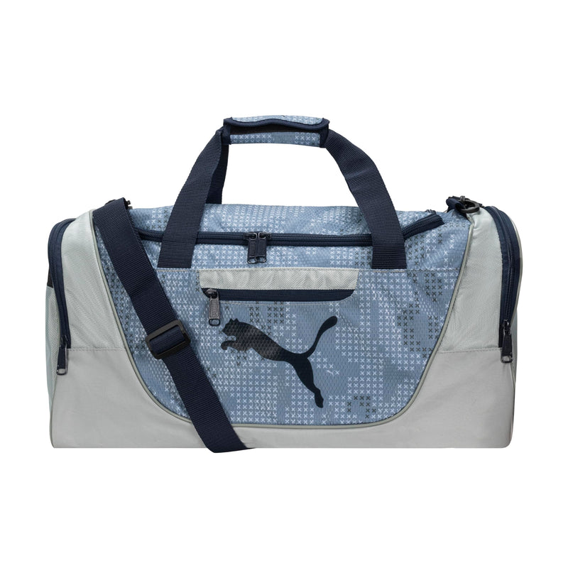 PUMA Contender Duffel Bag with Removable Strap & Shoe Pocket One Size Gray