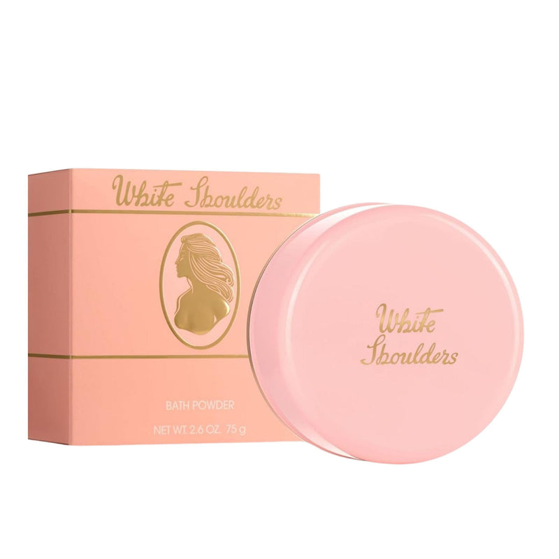 White Shoulders by Evyan for Women Bath Powder 2.6 Oz | Scented body powder, dusting powder, luxury body care, silky finish, feminine skincare, beauty gift for women