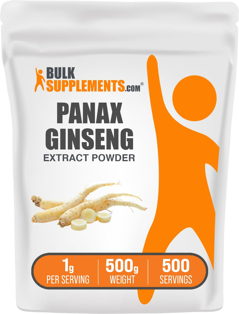 [Australia] - BulkSupplements.com Ginseng Root Extract Powder - Panax Ginseng Supplement, Herbal Supplement - Vegan & Gluten Free, 1g per Serving, 500g (1.1 lbs) (Pack of 1) 1.1 Pound (Pack of 1) 