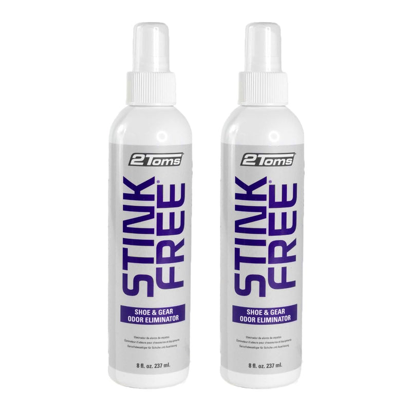 [Australia] - 2Toms StinkFree Shoe Odor Eliminator Spray, Removes Odors Caused by Sweat in Shoes, Sneakers, Cleats, Boots & Gear, 8 Ounces, 2 Bottles 