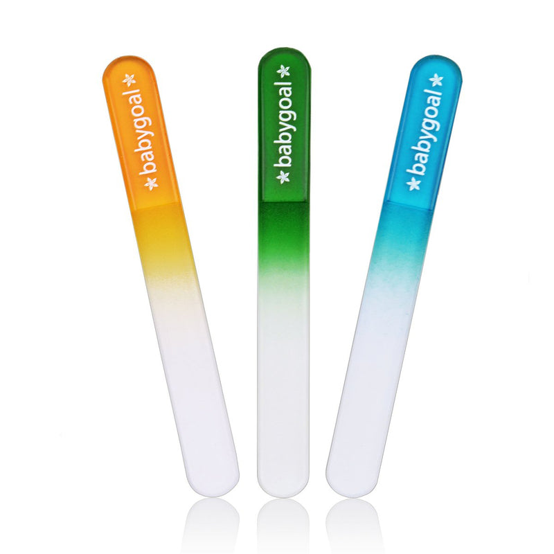 [Australia] - Babygoal Baby Nail Files 3 Pack,Newborn Nail Files with a Pouch,Genuine Czech Float Glass, Gift for Newborns,Toddlers,Infant, Babies &Young Children 3NF02 3nf02-us 