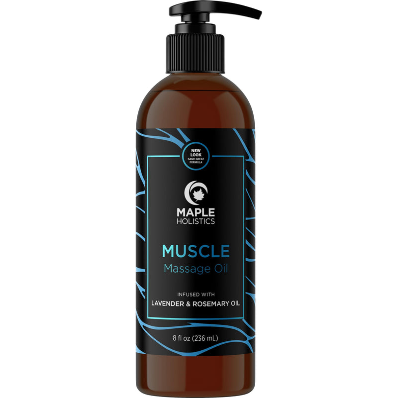 [Australia] - Sore Muscle Massage Oil for Body - Relaxing Massage Oil for Massage Therapy with Lavender and Rosemary Oils for Muscle Relief - Gentle Warming Massage Oil for Sore Muscles for Pro or Home Use (8oz) Herbal Citrus 8 Fl Oz (Pack of 1) 