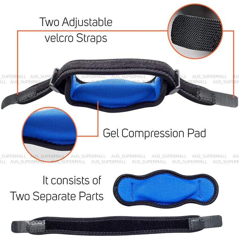 [Australia] - Tennis Elbow Brace With Compression Pad (2-Count) - Effective Pain Relief for Tennis & Golfer’s Elbow for Men & Women 