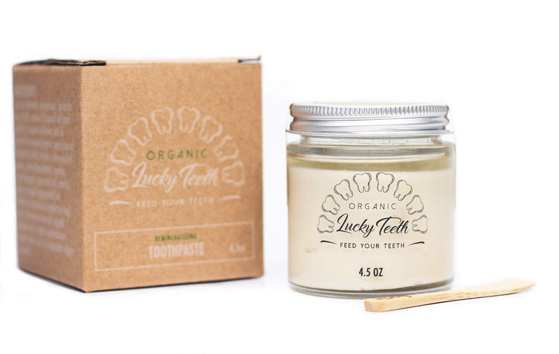 [Australia] - Lucky Teeth Organic Toothpaste-All Natural, Remineralizes and Fortifies Teeth and Gums. (4.5 oz 1 Pack) 