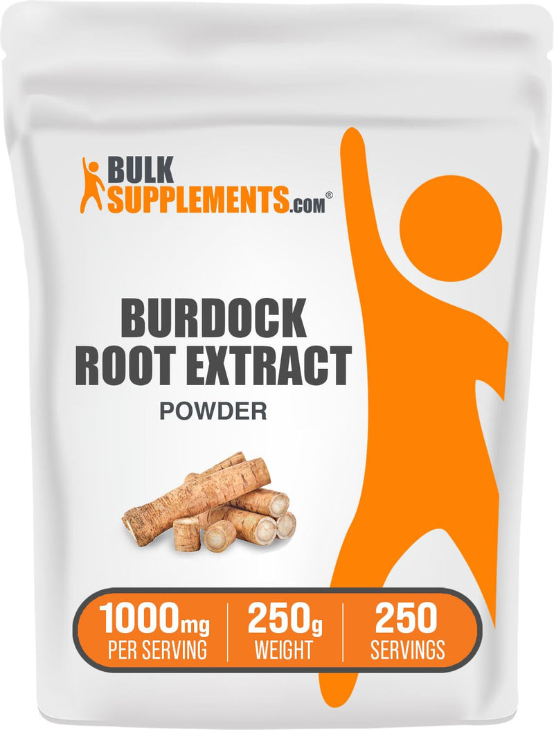 [Australia] - BulkSupplements.com Burdock Root Extract Powder - Burdock Root Supplement, Burdock Root Powder - Herbal Supplement, Gluten Free, 1000mg per Serving, 250g (8.8 oz) (Pack of 1) 8.75 Ounce (Pack of 1) 