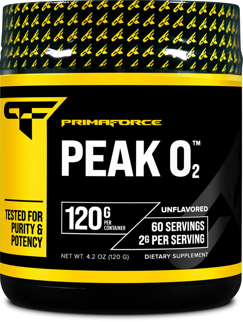 [Australia] - PrimaForce Peak O2 Workout Supplement, 120 grams - Proprietary Blend, Non-GMO, Vegan and Gluten Free Unflavored 60 Servings (Pack of 1) 