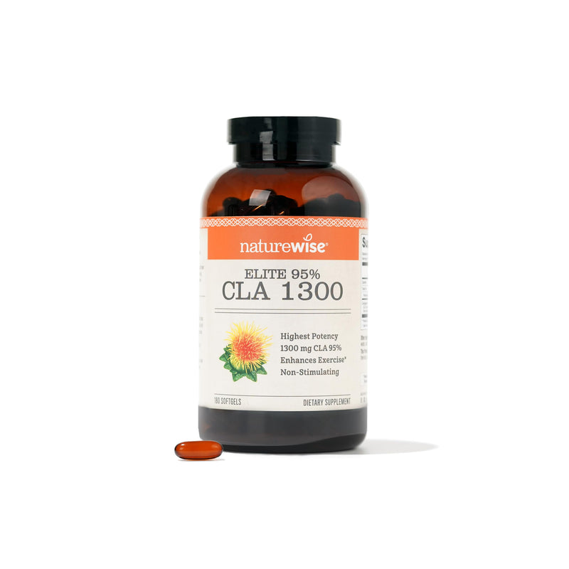[Australia] - NatureWise CLA 1300 - CLA Supplement w/ 95% Active Conjugated Linoleic Acid for Women and Men, Non-Stimulating, Supports Weight & Fitness Goals - Non-GMO, Gluten Free - 180 Softgels[2-Month Supply] ECLA 1300 180 Count (Pack of 1) 