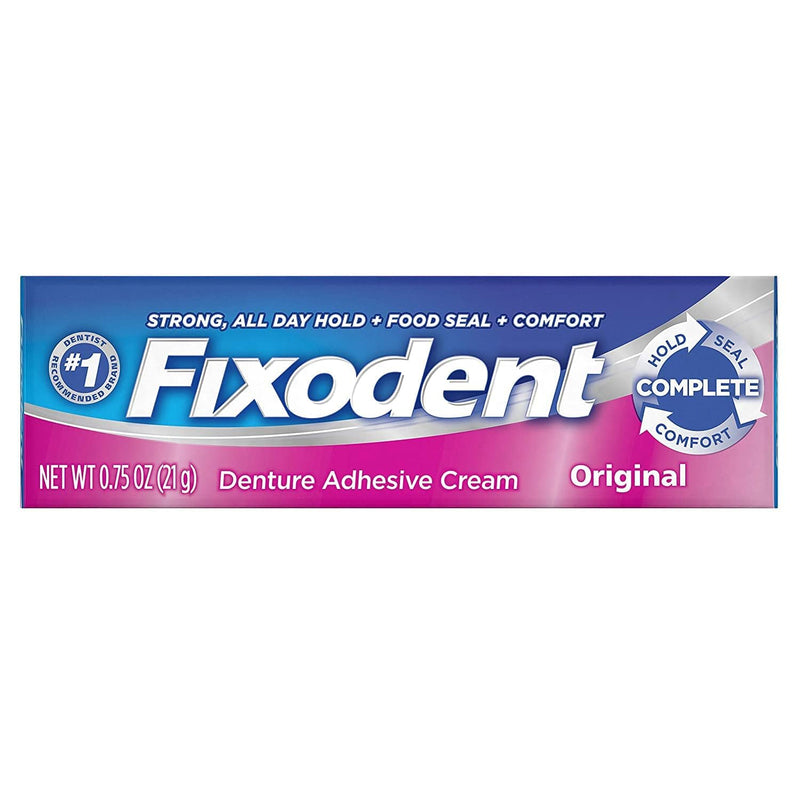[Australia] - Fixodent Denture Adhesive Cream Original 0.75 OZ - Buy Pack & Save (Pack of 2) 