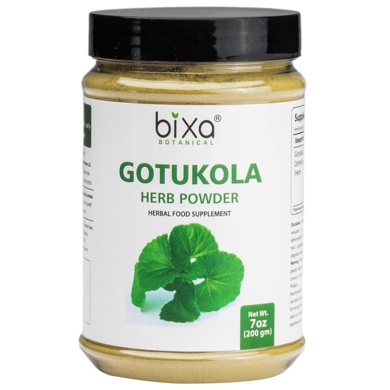 [Australia] - bixa BOTANICAL Gotu Kola Powder (Centella Asiatica) | Ayurvedic Natural Herbal Supplement | Pure Authentic Premium Quality | Improve Overall Health | Natural Herbal Supplement (7 Ounce (Pack of 1)) 
