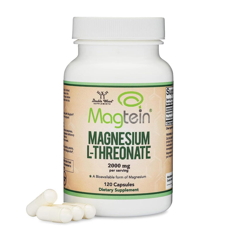 [Australia] - Magnesium L Threonate, Magtein, Sleep and Cognitive Support ‚Äì High Absorption ‚Äì Most Bioavailable Form of Magnesium ‚Äì 2,000 mg ‚Äì 120 Capsules 