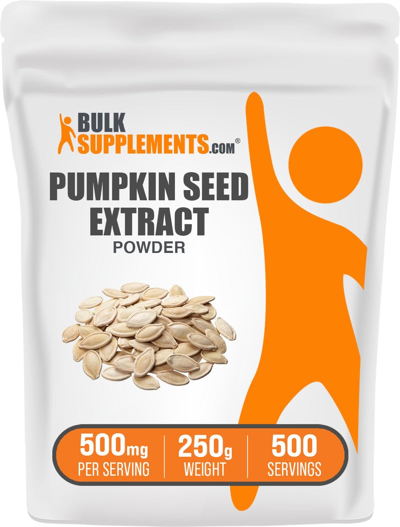 [Australia] - BulkSupplements.com Pumpkin Seed Extract Powder - Pumpkin Seed Supplement, Herbal Supplement - Vegan & Gluten Free, 500mg per Serving, 250g (8.8 oz) (Pack of 1) 8.81 Ounce (Pack of 1) 