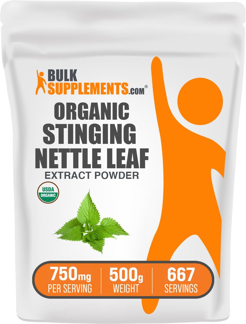 [Australia] - BulkSupplements.com Organic Stinging Nettle Extract - from Stinging Nettle Leaf, Nettle Supplement - Vegan & Gluten Free, 750mg per Serving, 500g (1.1 lbs) (Pack of 1) 1.1 Pound (Pack of 1) 