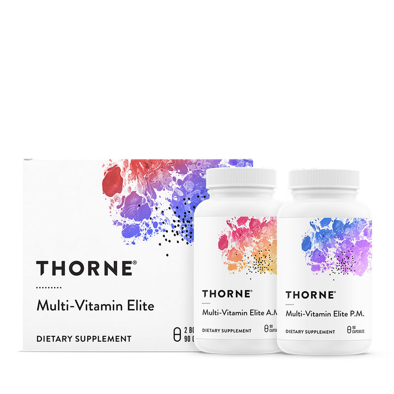 THORNE Multi-Vitamin Elite, Daily Nutritional Supplement, 180 Capsules