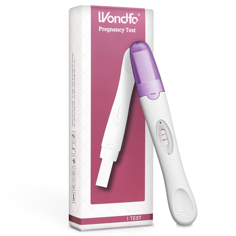 Wondfo Pregnancy Test - Detect HCG with 99% Accuracy | Reliable and Sensitive, Trusted hCG Detection Method, Single Test Pack 1
