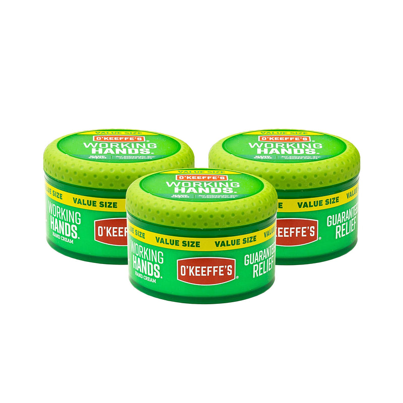 [Australia] - O'Keeffe's K0680001-3 Working Hands Hand Cream in Jar (3 Pack), 6.8 oz 