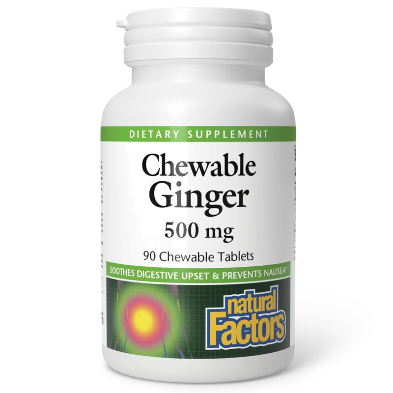 [Australia] - Natural Factors Chewable Ginger 500Mg, 90 CT 