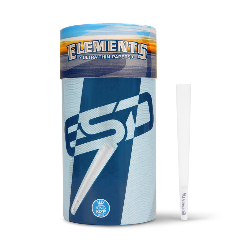 [Australia] - Elements Ultra Thin Rolling Paper Cones King Size | 100 Pack | Pre Rolled with Tips and Packing Tubes Included 100 Count (Pack of 1) 