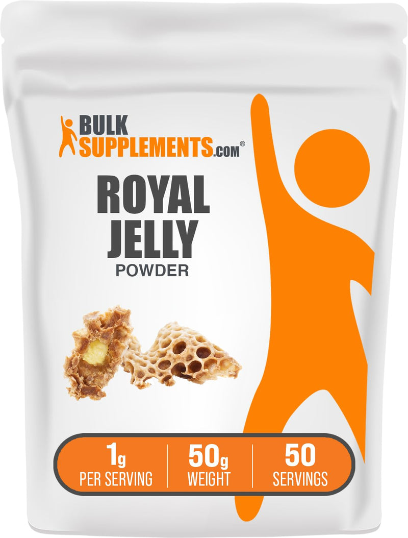 [Australia] - BulkSupplements.com Royal Jelly Powder - Royal Jelly Supplement, for Immune Support - Gluten Free, 1g per Serving, 50g (1.8 oz) (Pack of 1) 1.8 Ounce (Pack of 1) 