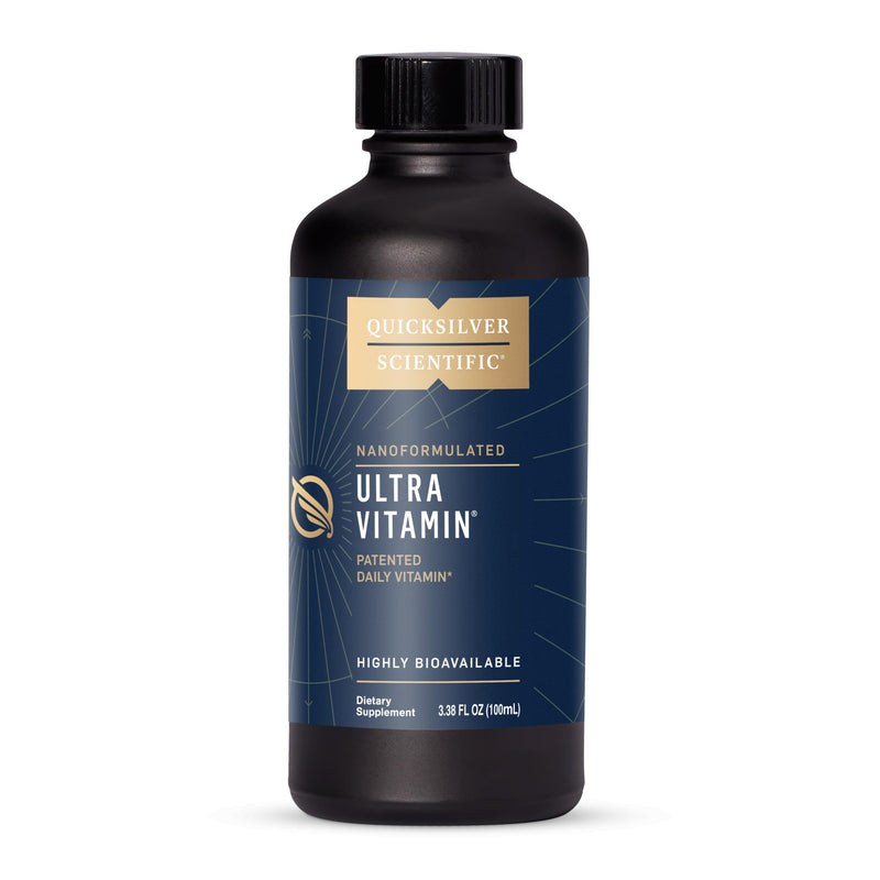 Quicksilver Scientific Liposomal Ultra Vitamin, E and K, Vitamin C, 100ml | Liquid Multivitamin, Antioxidant Supplement for Energy, Liver Health and Brain Support, Vitamin C, E, K, Liposomal Absorption 3.38 Fl Oz (Pack of 1)
