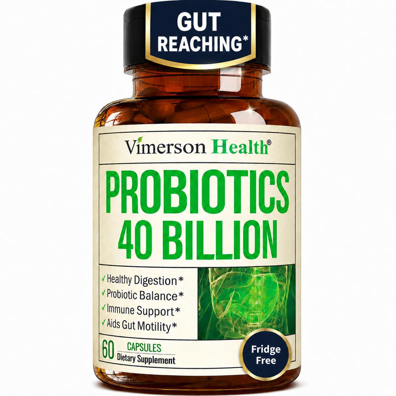 Probiotics for Women & Men, 40 Billion CFU Prebiotics for Gut Health 60 Ct | MAKTREK® Bi-Pass Technology with 4 Probiotic Strains & Prebiotics for Digestive Health & Immune Support - Fridge-Free Formula