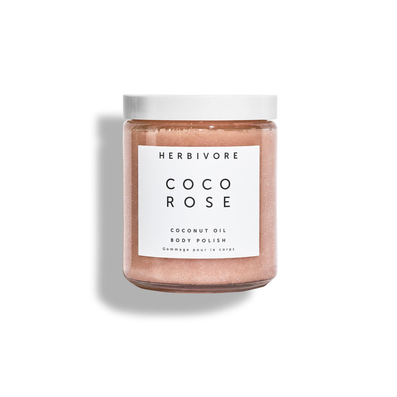 [Australia] - HERBIVORE Coco Rose Exfoliating Body Scrub + In-Shower Moisturizer with Coconut Oil, Shea Butter + Pink Clay for Softer, Smoother Skin | Vegan, Plant-Based, Cruelty-Free 8 Ounce (Pack of 1) 