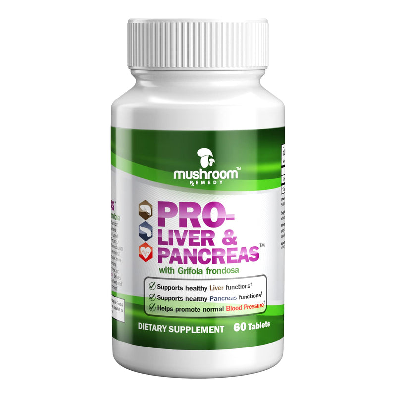 [Australia] - PRO-Liver & Pancreas | Best All-Natural Herbal Supplement for Pancreas & Liver Support, Detox, Clinically Studied Grifola frondosa Mushroom Extract, Vegan, NON-GMO, USA Made, 60 Tablets 